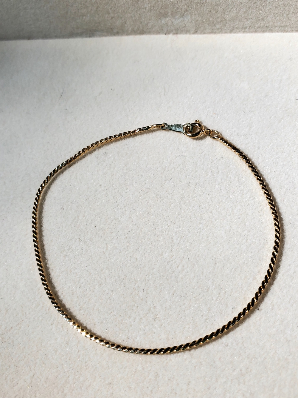 Vintage ALPHA Gold-Filled Twist Chain Bracelet